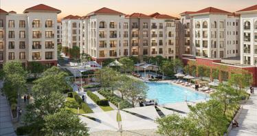 Residence with swimming pools, lounge areas and cafes, Abu Dhabi, UAE