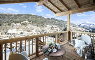 Spacious apartment with a large balcony near the ski slope, Les Gets, France for 1,066,000 €