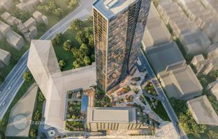 Furnished apartments with views of the Bosphorus and the city, in a building with swimming pool and restaurants, Bomonti, Istanbul, Turkey for From 23,029,000 TRY