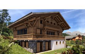Two off plan 5 bedroom chalets with superb Mount Blanc views, near resort centre of Combloux (A) for 1,800,000 €
