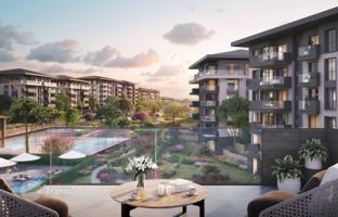 Guarded residential complex with swimming pools, a tennis court and a fitness center next to the lake Kucukcekmece, Istanbul, Turkey for From 32,637,000 TRY