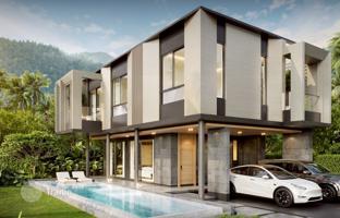 New complex of villas with swimming pools and green areas close to bang Tao Beach, Phuket, Thailand for From $866,000