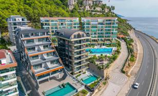 Prestigious residential complex with swimming pools just 70 m from the sea, Kargicak, Alanya, Türkiye for From 12,447,000 TRY