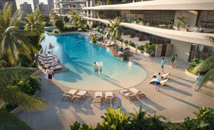Apartment in the new residence One Sky Park with swimming pools in a quiet green area JVC, Dubai, UAE for $254,000