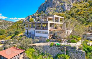 Three-level unfinished house with a large plot and panoramic views, Nafplio, Peloponnese, Greece for 780,000 €