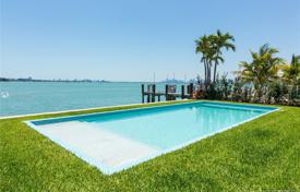 Spacious villa with a backyard, a pool, a sitting area, a terrace and a garage, Miami Beach, USA for $2,150,000