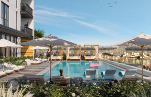 The Portman residential complex with a swimming pool and lounge areas close to Burj Khalifa and Dubai Marina, JVC, Dubai, UAE for From $143,000