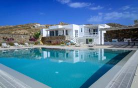 Luxury villa with a swimming pool and a picturesque sea view, Elia, Mykonos, Greece for 12,600 € per week