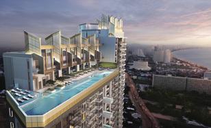 New high-rise premium residential complex at 500 meters from Jomtien Beach, Pattaya, Thailand for From $119,000