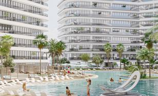 New apartments for residence permit and investments in the complex The Central Downtown with first-class infrastructure in Arjan area, Dubai for From $222,000