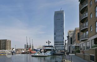 Luxury apartment with a winter garden in the heart of financial London district — Canary Wharf, UK for £999,000
