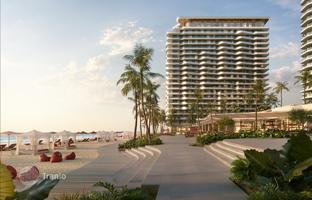 New beachfront residence Rosso with a swimming pool and a lounge area, Ras Al Khaimah, UAE for From $792,000