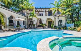 Spacious villa with a garden, a backyard, pool, a summer kitchen, a seating area and a terrace, Miami, USA for $4,195,000