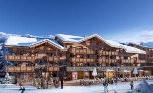 New residential complex with swimming pool and SPA in the center of Courchevel, Alps, France for From 535,000 €