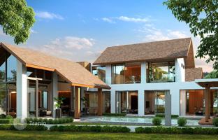 Complex of villas with swimming pools and gardens close to Layan Beach, Phuket, Thailand for From $1,369,000