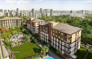 New residence with a swimming pool and green areas near a metro station, Istanbul, Turkey for From 31,919,000 TRY