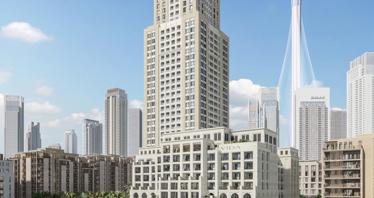 High-rise waterfront residence Vida Creek Beach with a hotel and a private beach, Dubai Creek Harbour, Dubai, UAE