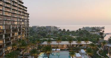 Residential complex with a swimming pool, an outdoor cinema and lounge areas, Ras Al Khaimah, UAE