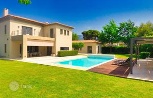 Furnished three-storey villa with a pool near the beach in Peloponnese, Greece for 1,480,000 €