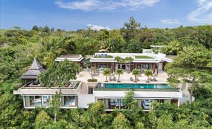 Four-storey villa with a swimming pool in a residence with a beach and a golf course, Samui, Thailand for $13,398,000