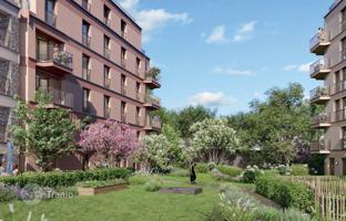 One-bedroom new apartment in a green complex, ХIХ arrondissement of Paris, France for 322,000 €