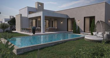New complex of villas with swimming pools close to the center of Limassol, Cyprus