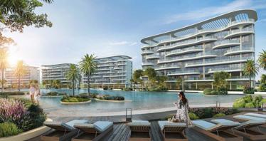 New residence LAGOON views (Phase 2) with swimming pools, gardens and entertainment areas, Golf city (Damac Hills), Dubai, UAE