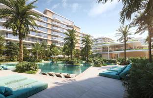 Waterfront complex of townhouses with a swimming pool, a wellness club and a beach, Abu Dhabi, UAE for From $2,505,000