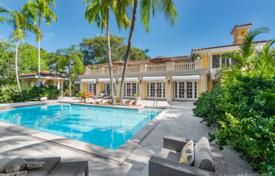 Comfortable villa with a pool, garages, balconies and views of the bay, Key Biscayne, USA for $10,750,000