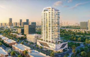 New complex of furnished apartments Vega with swimming pools and terraces, Dubai Sports City, Dubai, UAE for From $243,000