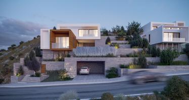 Complex of sea view villas close to a golf course, Tsada, Paphos, Cyprus