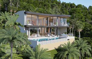 New complex of luxury villas with swimming pools and panoramic sea views, 900 meters from the beach, Samui, Thailand for From $447,000