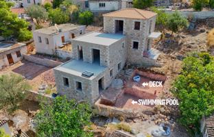 Two new stone houses with a swimming pool in Drepano, Peloponnese, Greece for 470,000 €