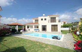 Furnished villa with a private garden, a swimming pool, a parking, balconies and sea views, Kissonerga, Cyprus for 479,000 €