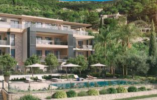 First-class residential complex with a swimming pool, a garden and panoramic sea views in Eze, Cote d'Azur, France for From 425,000 €