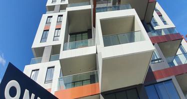 High-rise residence with a swimming pool and a panoramic view at 50 meters from the sea, Germasogeia, Cyprus