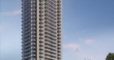 New Violet Tower Residence with a swimming pool and a lounge area close to Dubai Marina and Downtown Dubai, JVC, Dubai, UAE
