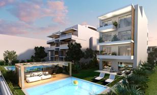 Low-rise residence with a swimming pool close to the coast and restaurants, near the center of Voula, Greece for From 540,000 €