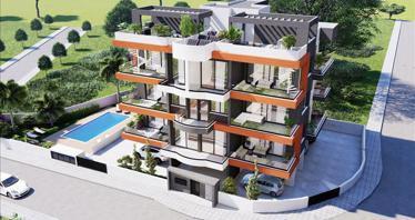 Residence with a swimming pool and a view of the coast, Agios Athanasios, Cyprus