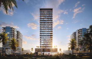 Apartment in the new Ivory residence with swimming pools and a mini golf course in the Al Jaddaf area, Dubai, UAE for $303,000