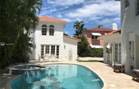 Comfortable villa with a garden, a swimming pool, a parking and a terrace, Miami, USA for $1,800,000