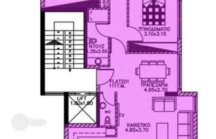 3-bedroom penthouse 124 m² in Mesa Geitonia for 590,000 €