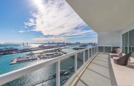 Bright duplex-apartment with ocean views in a residence on the first line of the beach, Miami Beach, Florida, USA for $8,900,000
