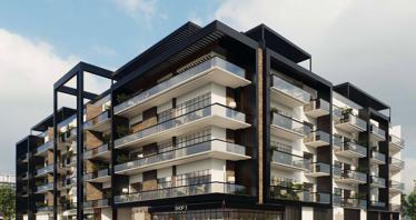 New Al Serh Residences 11 with gardens, a swimming pool and an underground parking close to the international school, JVC, Dubai, UAE