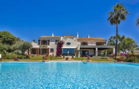 Elite villa with a terrace, a pool, a spacious plot and sea views, Cadiz, Andalusia, Spain for 5,200,000 €