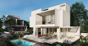 New residence with a swimming pool and a kids' playground in a prestigious area, 150 meters from the beach, Paphos, Cyprus