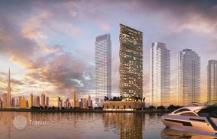 New high-rise residence Mar Casa with a beach, swimming pools and a spa center, Maritime City, Dubai, UAE for From $623,000