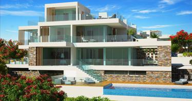 Modern villas in the famous golf resort, Paphos, Cyprus