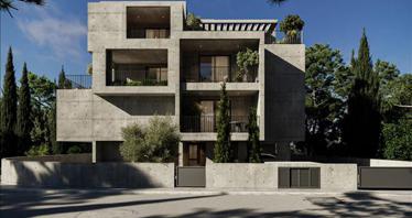 New residence with a swimming pool and a roof-top garden close to the beach, Paphos, Cyprus
