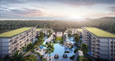 New residence with swimming pools and lounge areas not far from Layan Beach, Phuket, Thailand